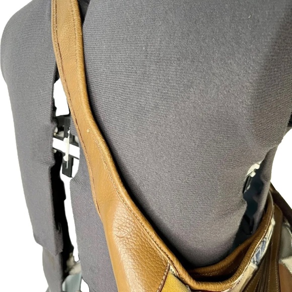 Tignanello Y2K Soho Shoulder Bag Leather Patchwork Buckle Metallic Colorful - Picture 5 of 11